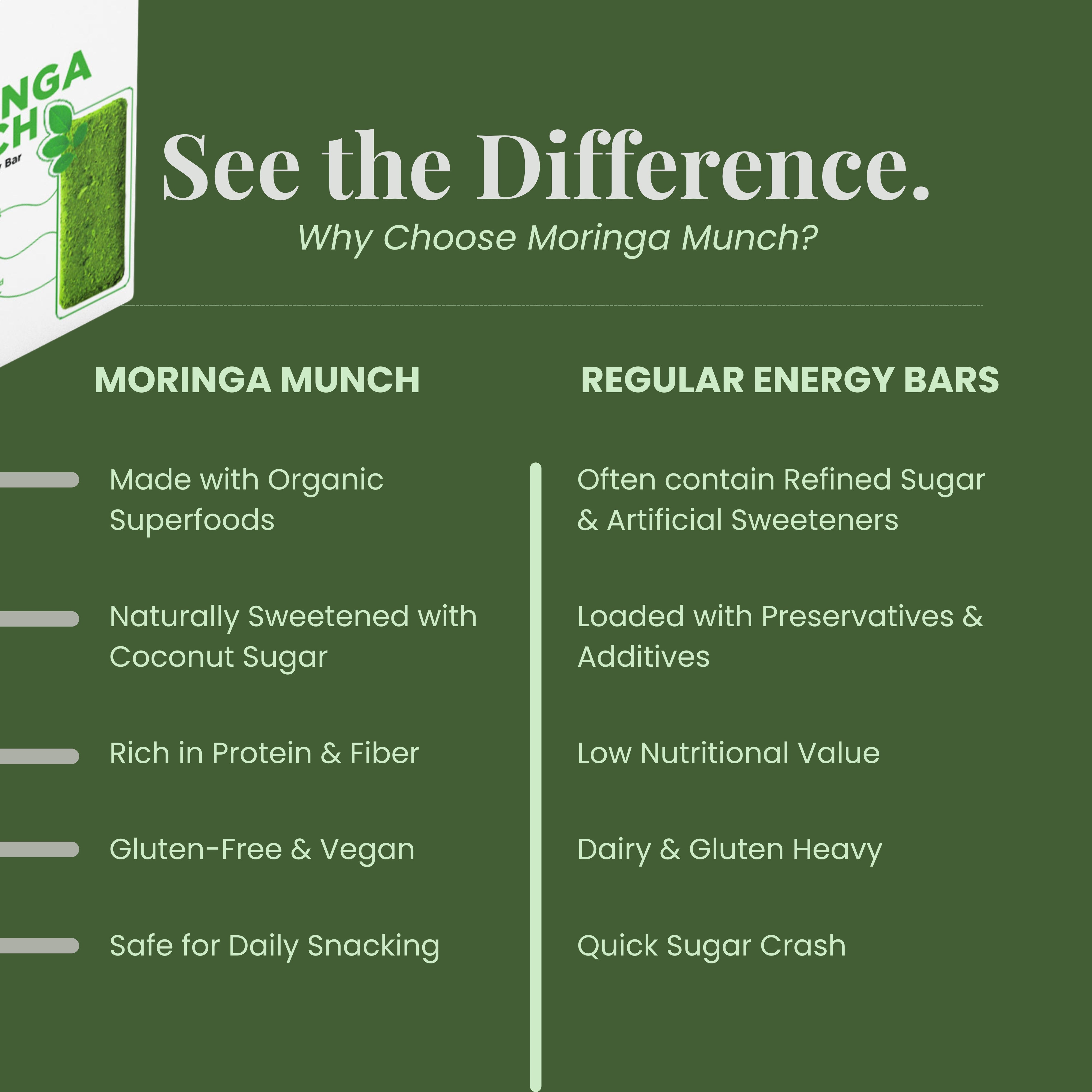 Moringa Munch-Protein Bar
